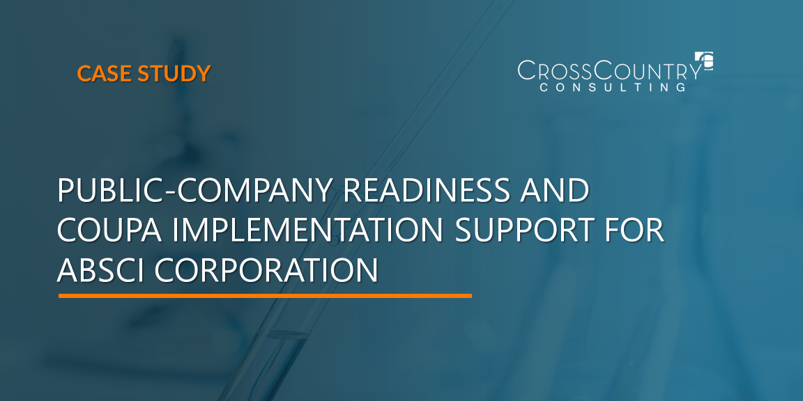 Public-Company Readiness and Coupa Implementation Support for Absci Corporation