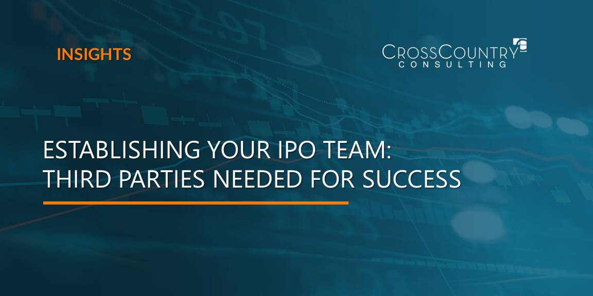 Establishing Your IPO Team: Third Parties Needed for Success