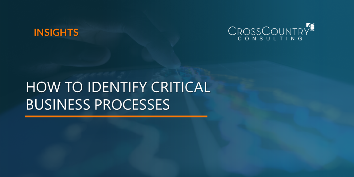 how to identify critical business processes