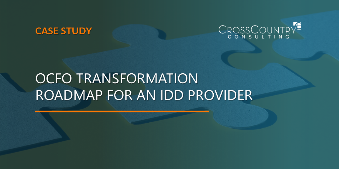 OCFO Transformation Roadmap for an IDD Provider