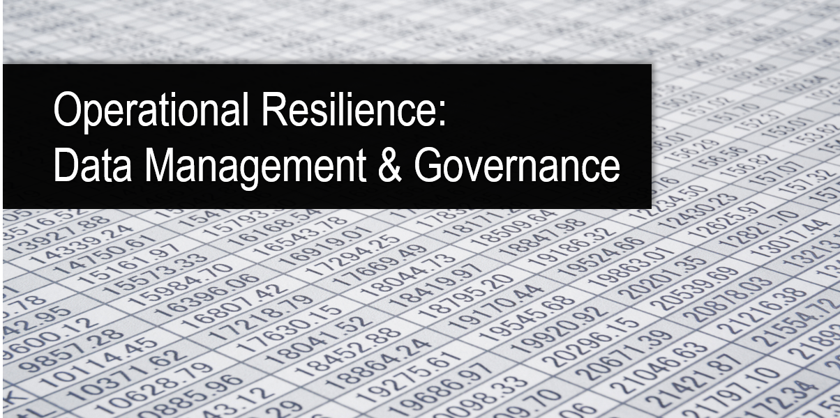 data management and governance in crisis