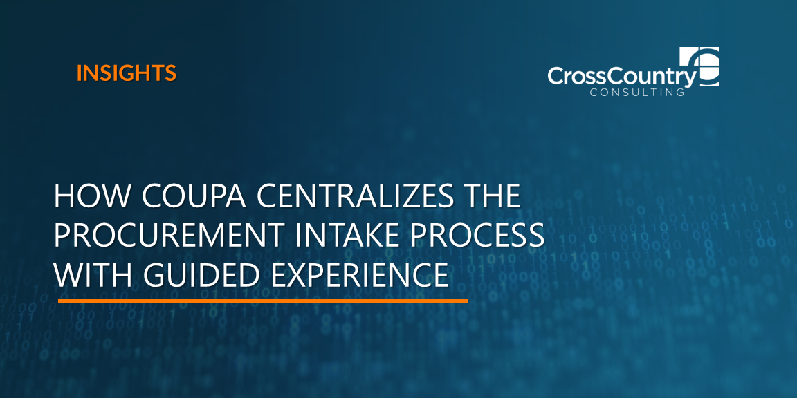 guided experience in coupa 35 for procurement intake